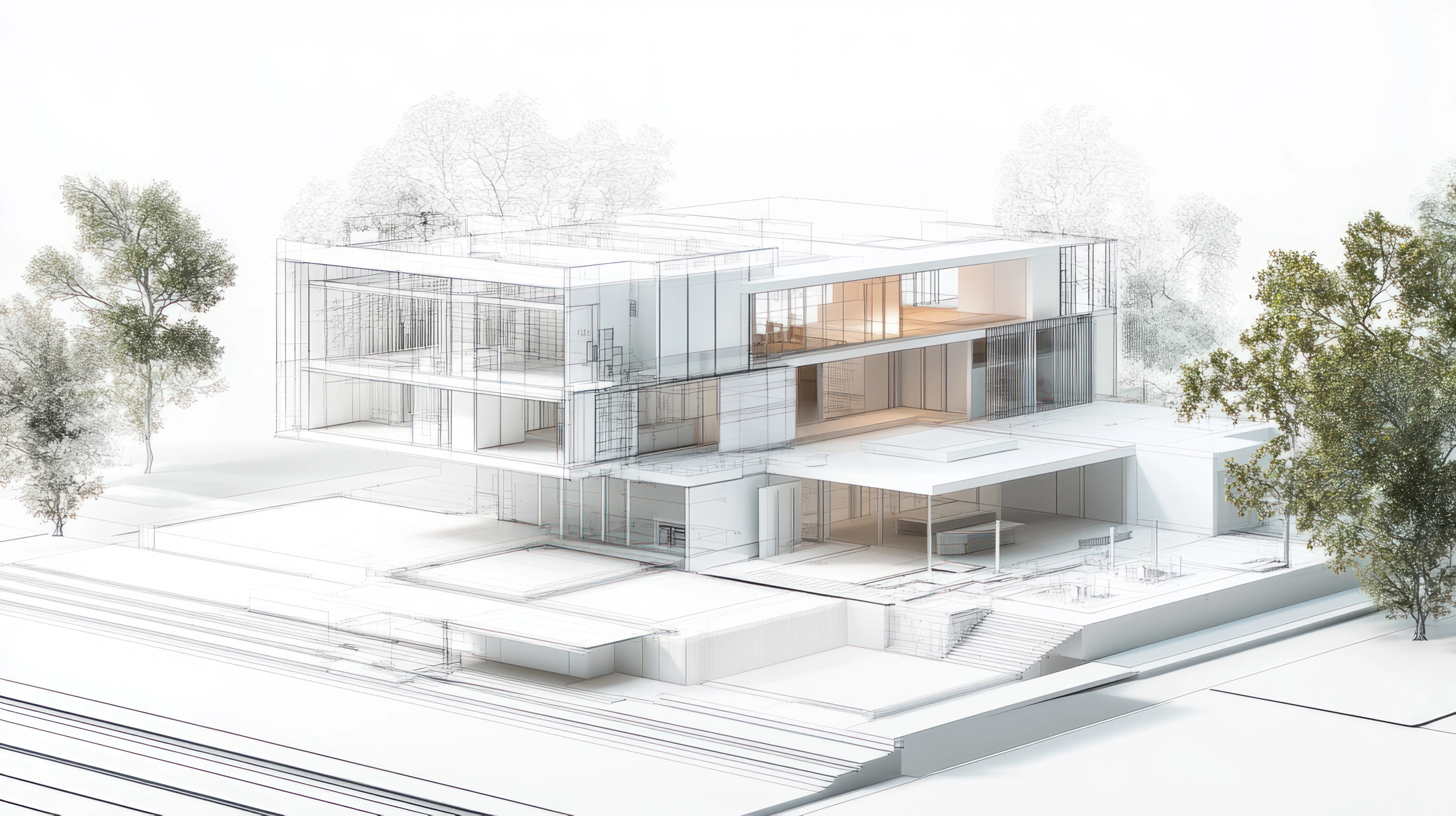 Office building systems diagram