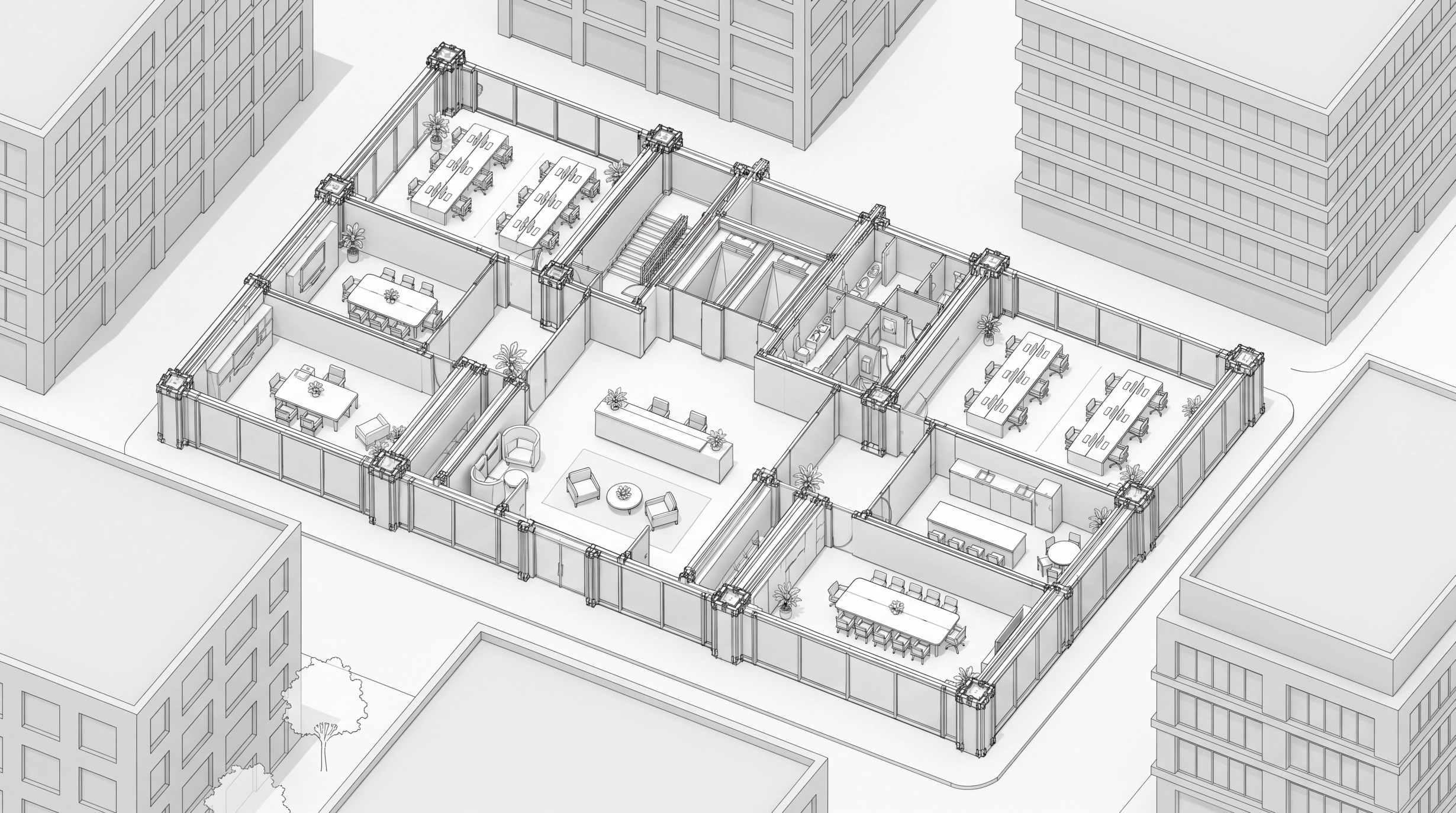 Office floor plan